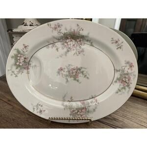 Theodore Haviland NY Apple Blossom 11″ Oval Platter w/ Juice Groove - Excellent